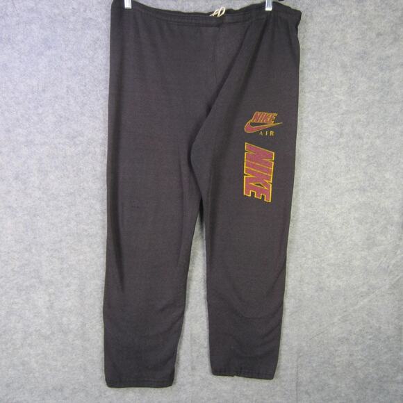 Vintage Nike Pants Mens Large Air Sweatpants Joggers Spell Out Made USA 90s - Picture 1 of 6